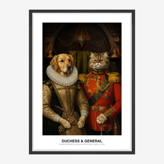 The Duchess & The General Kæledyrsportræt