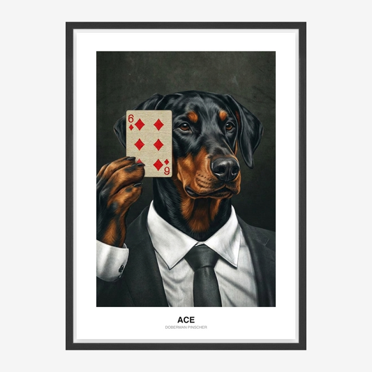 The Mysterious Card Shark Pet Portrait