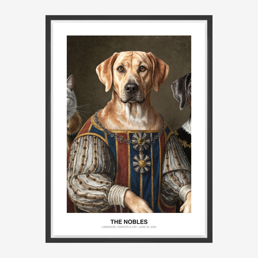 The Royal Court Trio Pet Portrait