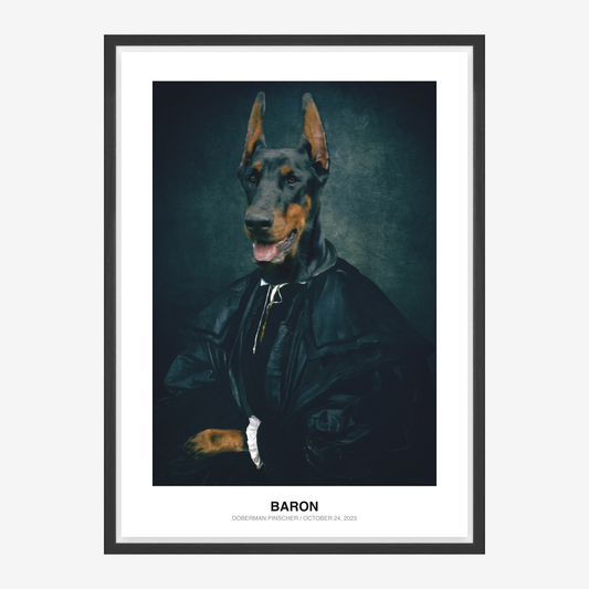The Scholarly Magistrate Pet Portrait