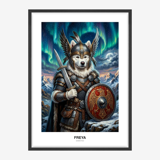 Valkyrie Shield Maiden Kæledyrsportræt