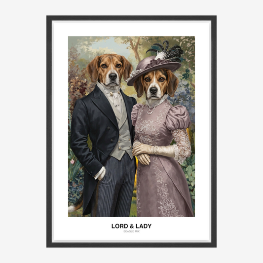 Victorian Garden Gentry Kæledyrsportræt
