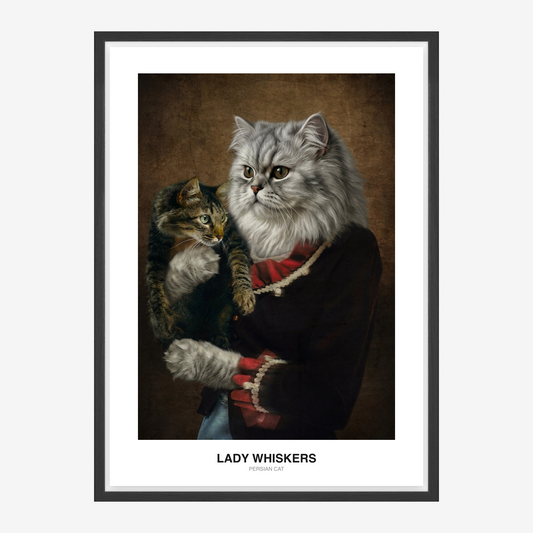 Retrato de mascota Dama Gothic Victorian