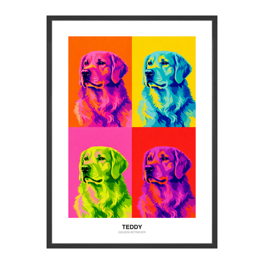 Warhol Quad Pop Art Pet Portrait