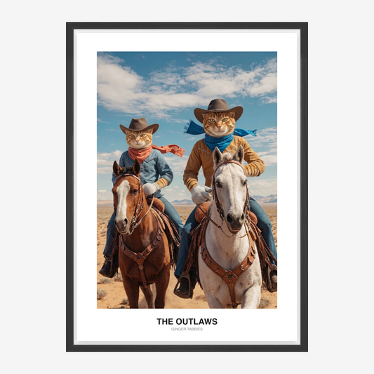 Wild West Cowboy Duo Kæledyrsportræt